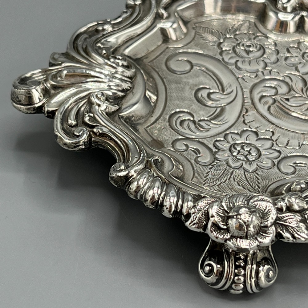 Antique Victorian Silver Plated Pen Tray View XII
