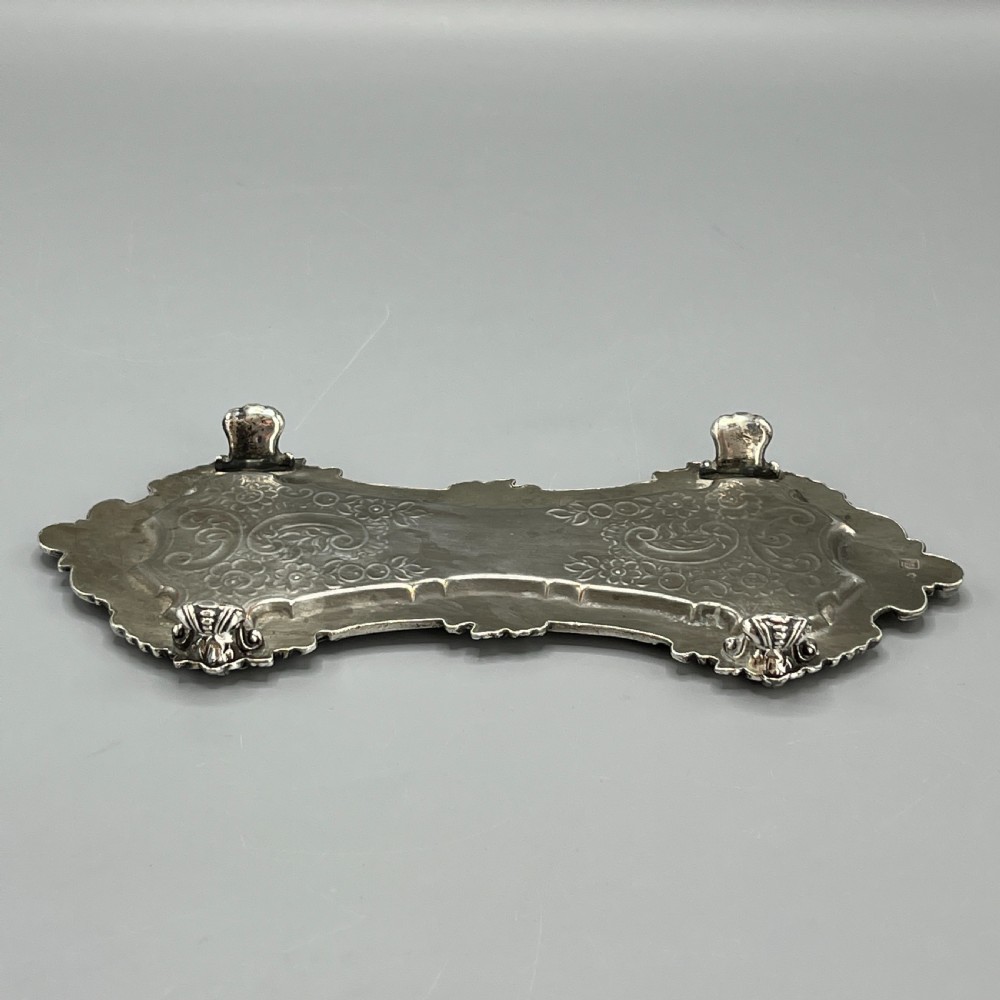 Antique Victorian Silver Plated Pen Tray View XIII