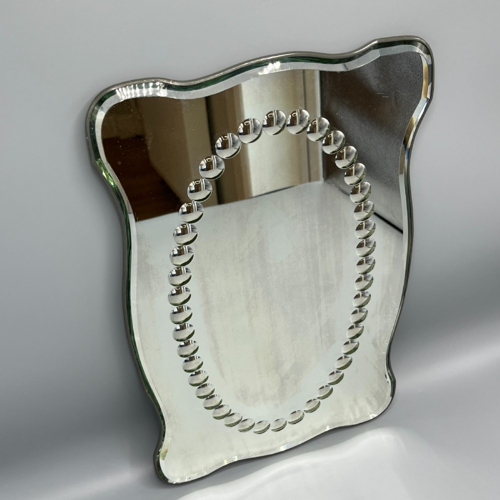 Antique Art Deco Sorcerers Wall Mirror or Mirror Glass Tray