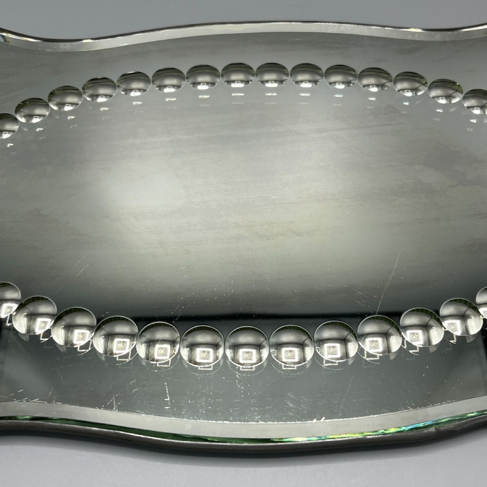 Antique Art Deco Sorcerers Wall Mirror or Mirror Glass Tray View XII