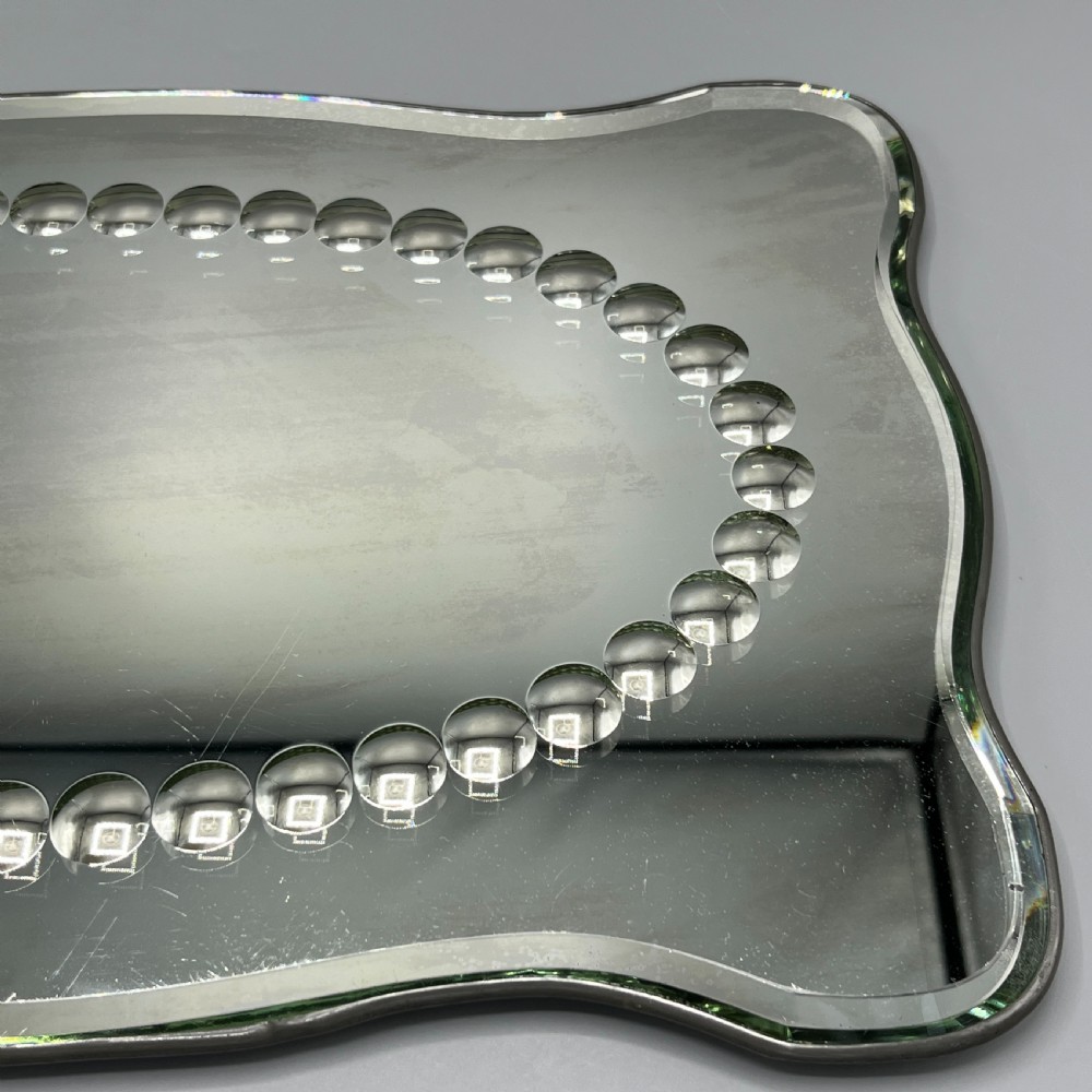 Antique Art Deco Sorcerers Wall Mirror or Mirror Glass Tray View XIII