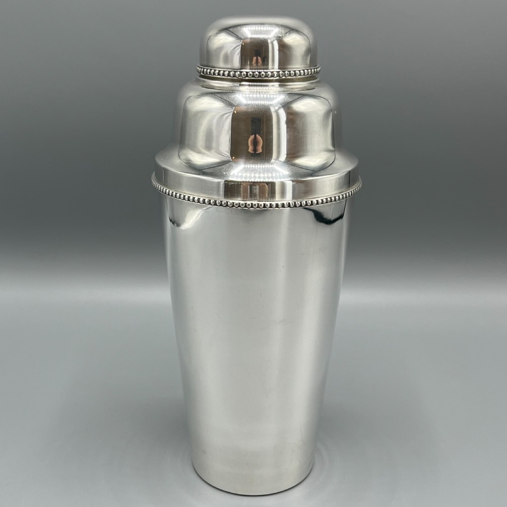 French Art Deco Silver Plated Cocktail Shaker by Roux-Marquiand