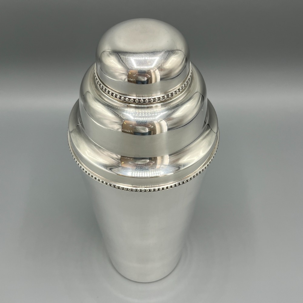 French Art Deco Silver Plated Cocktail Shaker by Roux-Marquiand View II