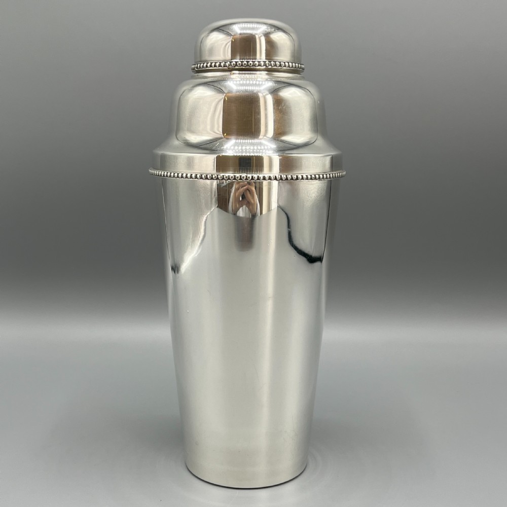 French Art Deco Silver Plated Cocktail Shaker by Roux-Marquiand View V
