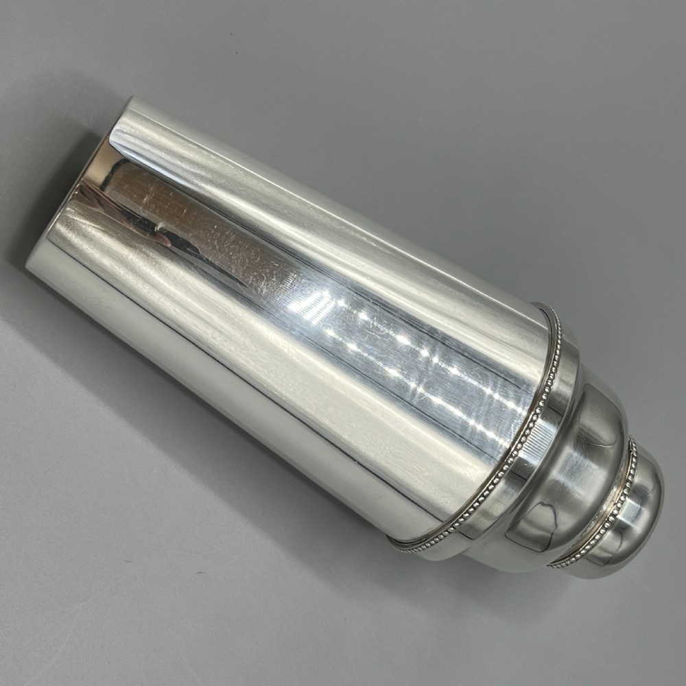 French Art Deco Silver Plated Cocktail Shaker by Roux-Marquiand View VI