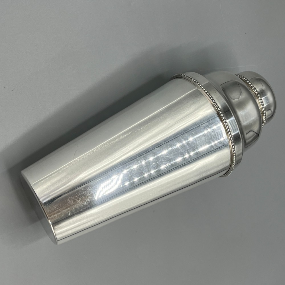 French Art Deco Silver Plated Cocktail Shaker by Roux-Marquiand View VII