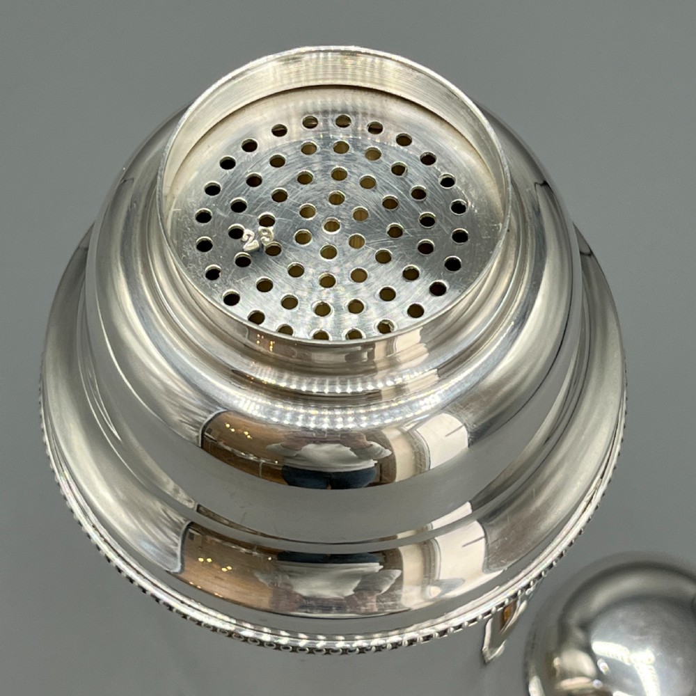 French Art Deco Silver Plated Cocktail Shaker by Roux-Marquiand View IX
