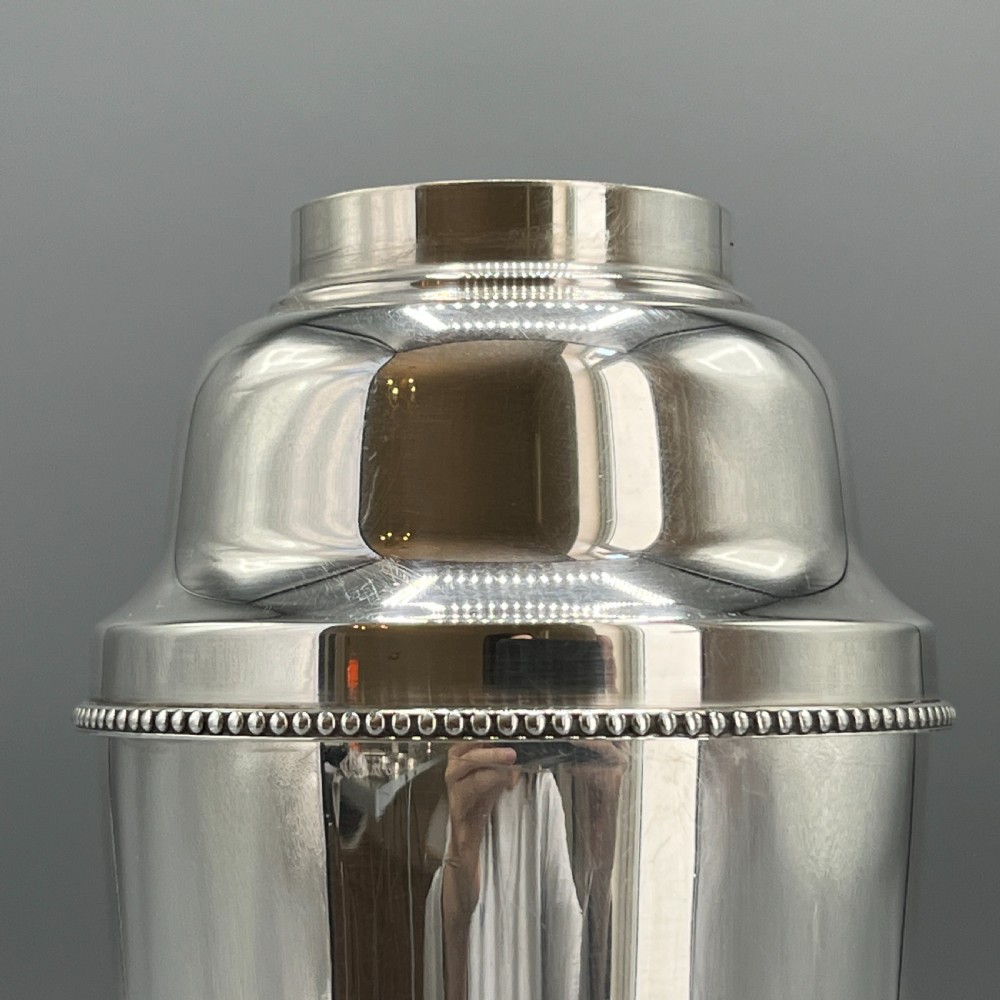 French Art Deco Silver Plated Cocktail Shaker by Roux-Marquiand View XI