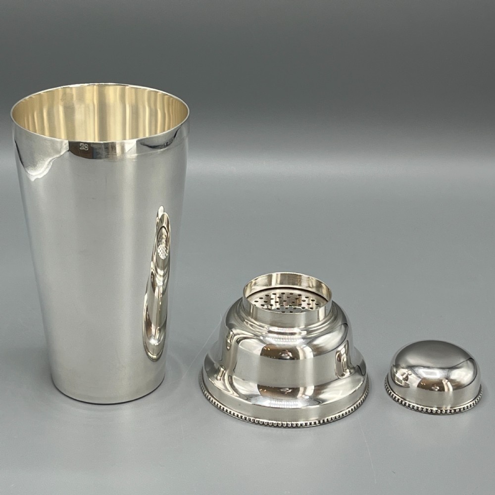 French Art Deco Silver Plated Cocktail Shaker by Roux-Marquiand View XII