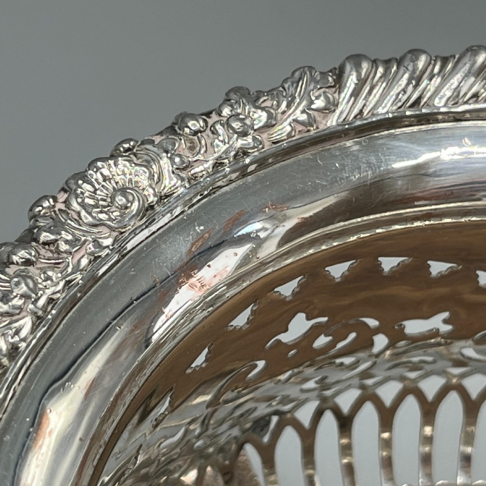 Antique Victorian Silver Plated Wine Bottle Holder  View XI