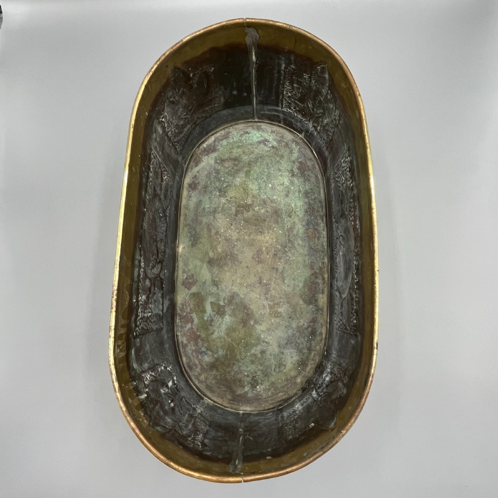 Arts & Crafts Brass Indoor Window Sill Planter /  Jardiniere View XVI
