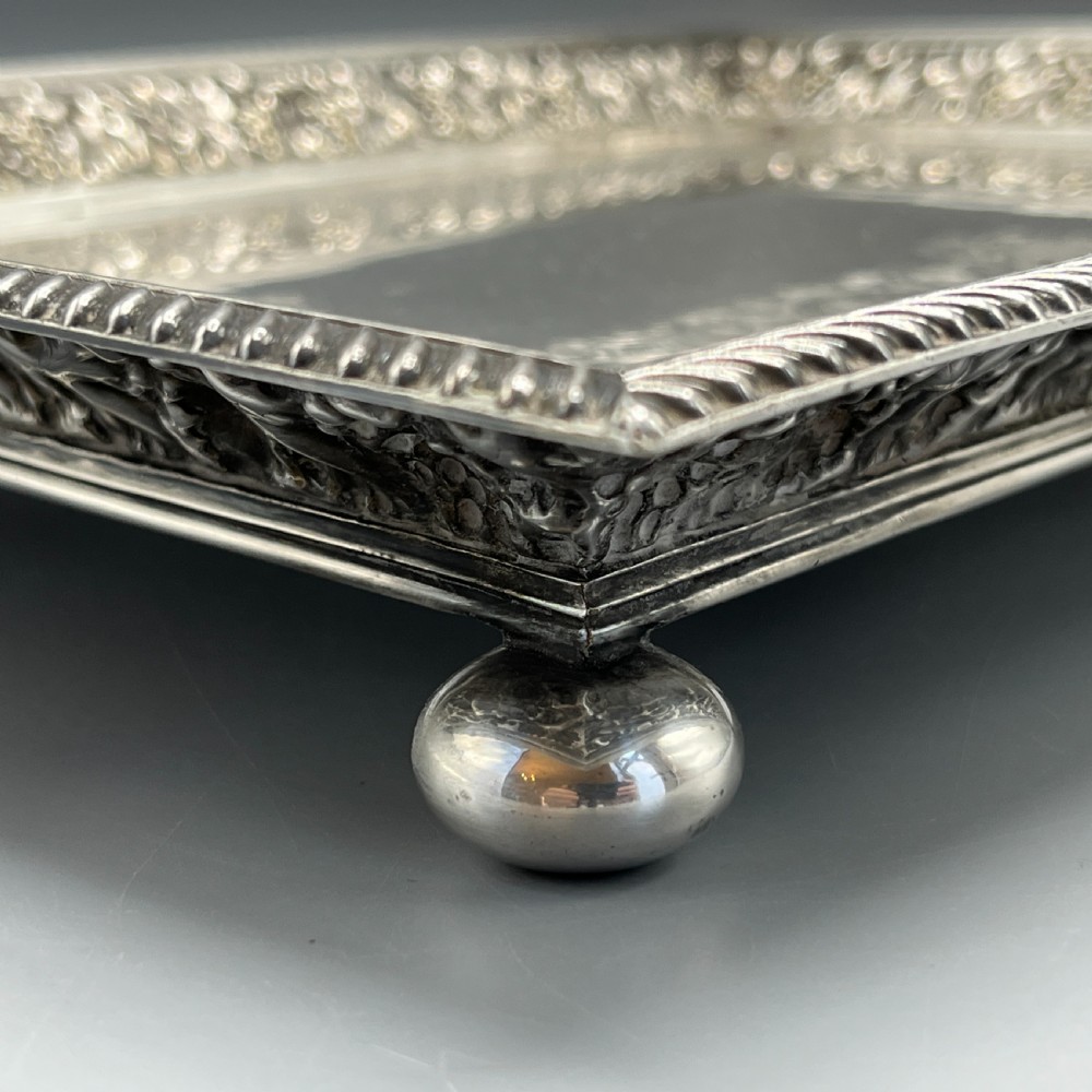 Large Victorian Silver Plated Gallery Serving Tray by Roberts & Belk View VIII