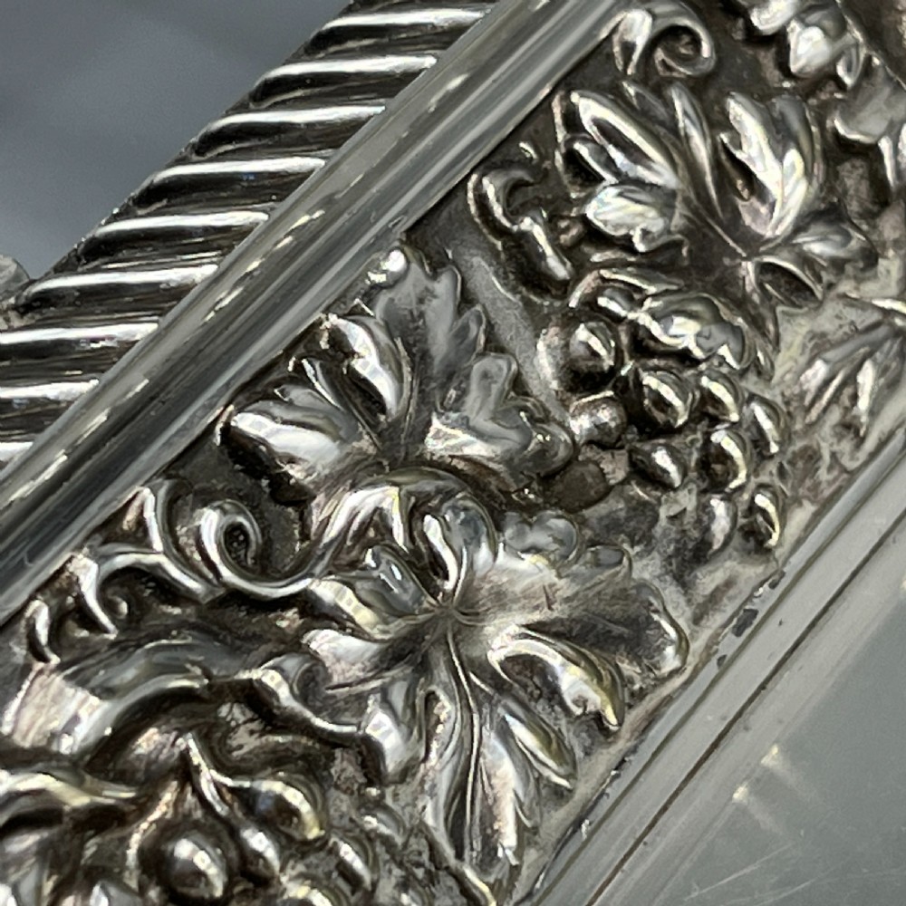 Large Victorian Silver Plated Gallery Serving Tray by Roberts & Belk View XXII