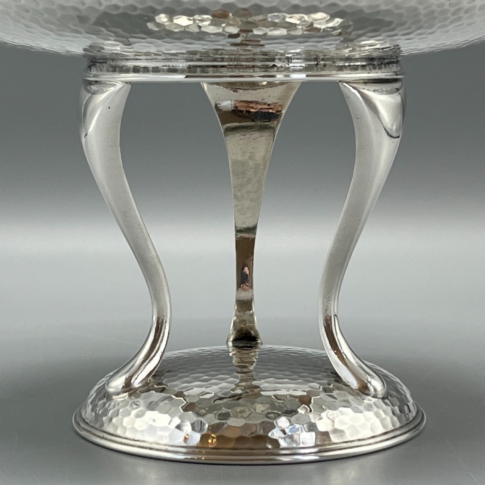 Art Deco Silver Plated Pedestal Bowl / Tazza / Dish by Walker & Hall View III