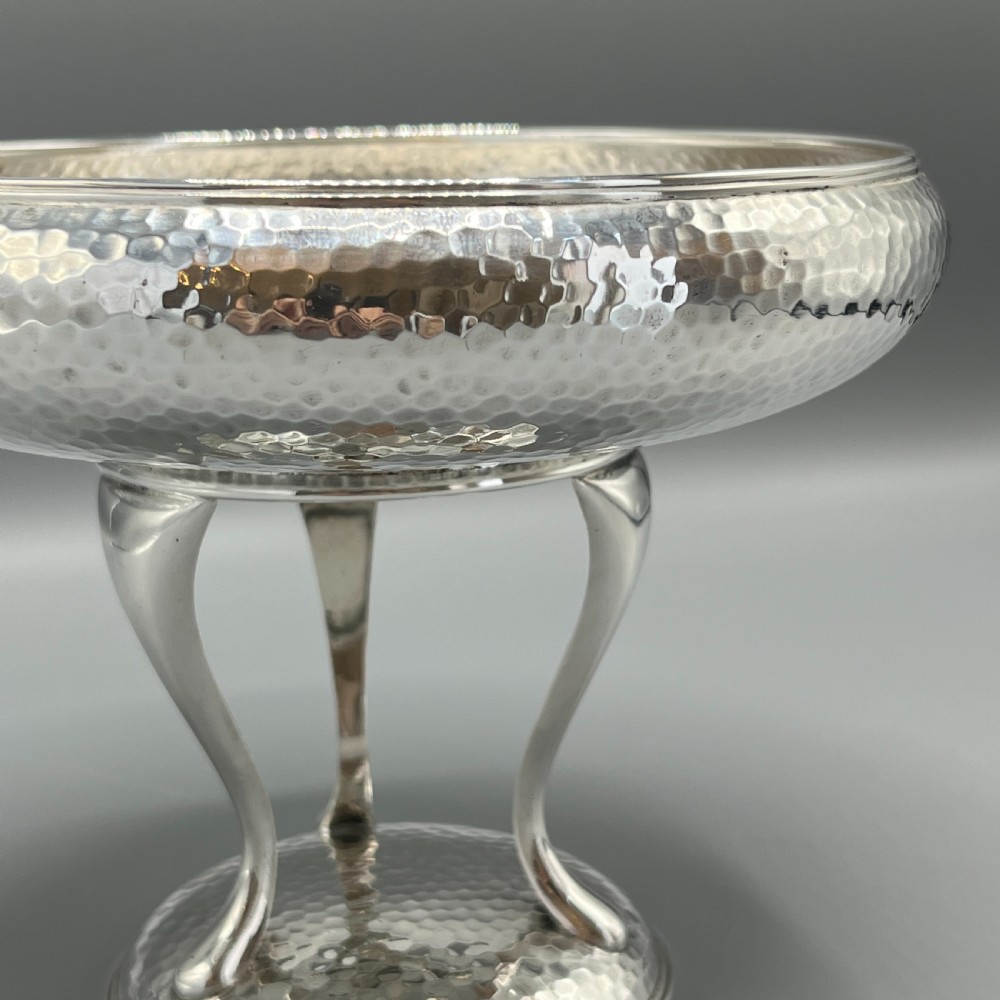 Art Deco Silver Plated Pedestal Bowl / Tazza / Dish by Walker & Hall View VI