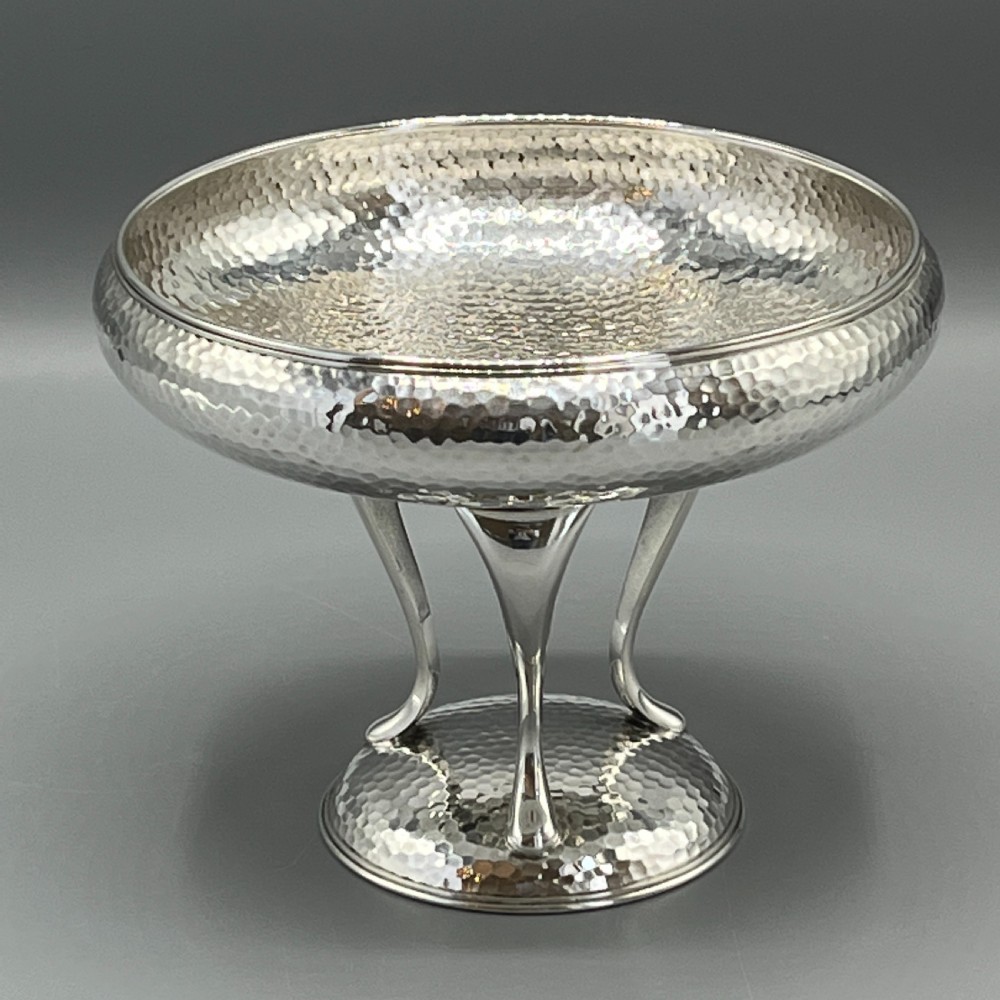 Art Deco Silver Plated Pedestal Bowl / Tazza / Dish by Walker & Hall View IX