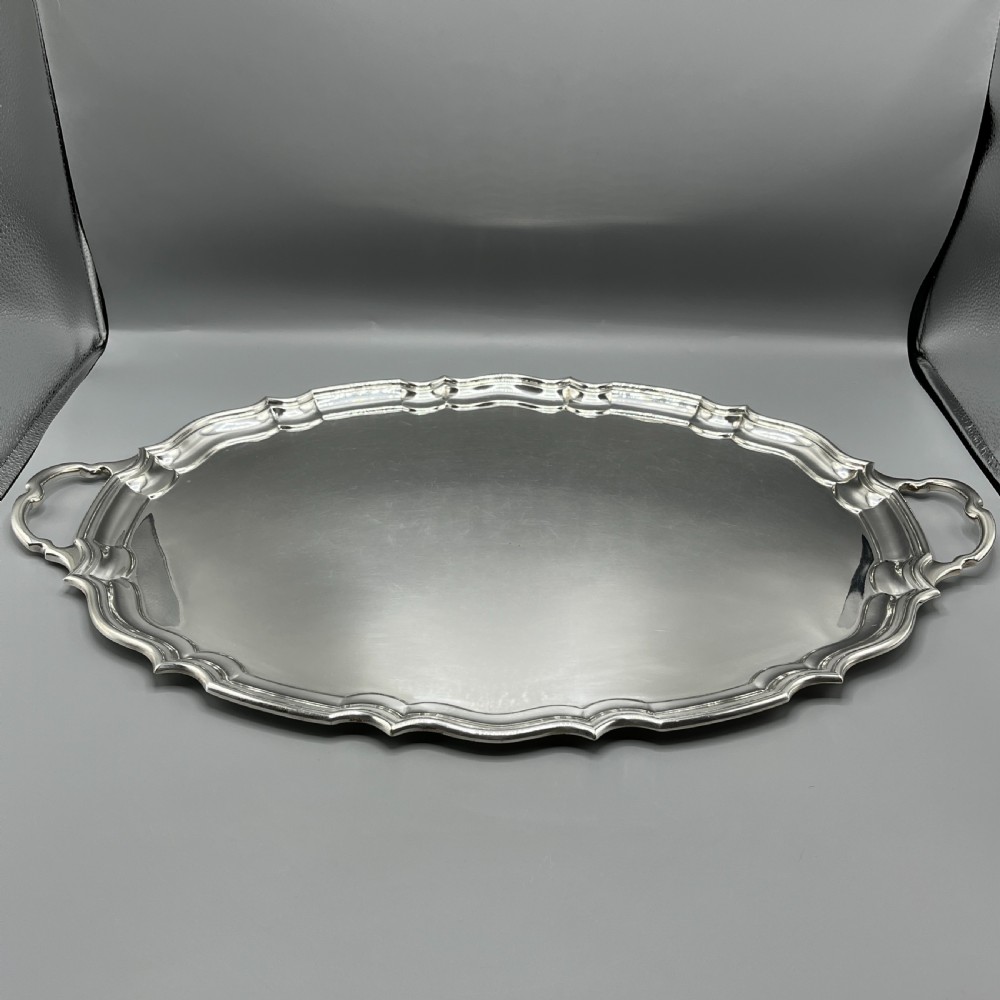 Extra Large Silver Plated Butler Serving Tray by J Hardy, Aberdeen View III