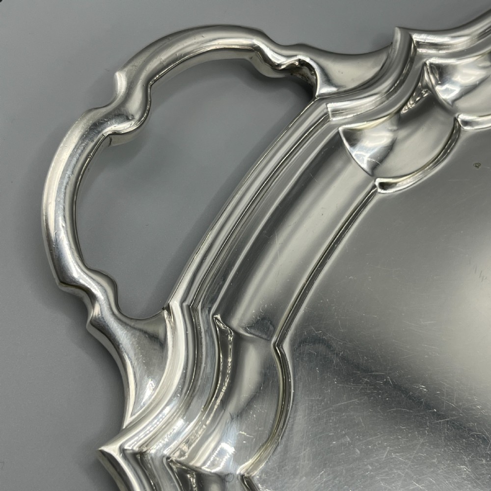 Extra Large Silver Plated Butler Serving Tray by J Hardy, Aberdeen View IV