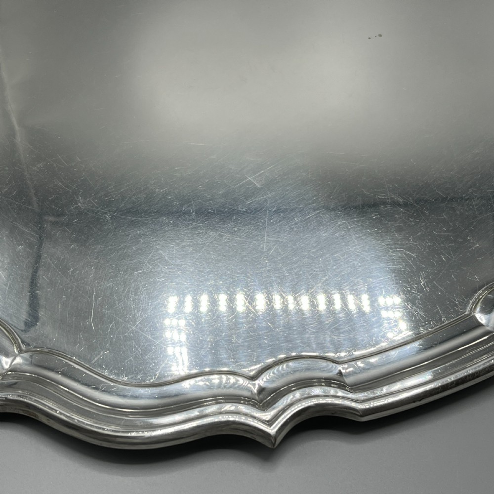 Extra Large Silver Plated Butler Serving Tray by J Hardy, Aberdeen View XIV