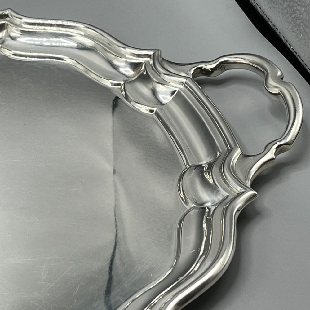 Extra Large Silver Plated Butler Serving Tray by J Hardy, Aberdeen View XVIII