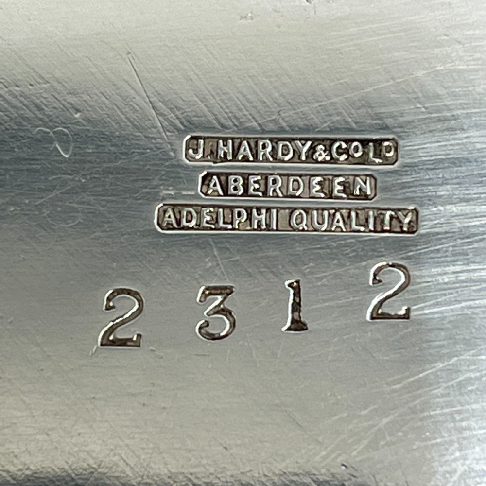 Extra Large Silver Plated Butler Serving Tray by J Hardy, Aberdeen View XXI
