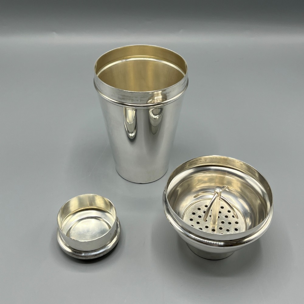 Art Deco Silver Plated Cocktail Shaker by William Suckling View VIII
