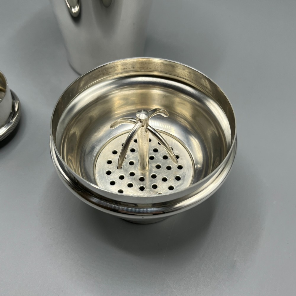 Art Deco Silver Plated Cocktail Shaker by William Suckling View X