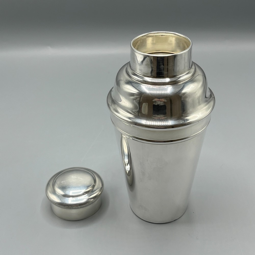 Art Deco Silver Plated Cocktail Shaker by William Suckling View XI