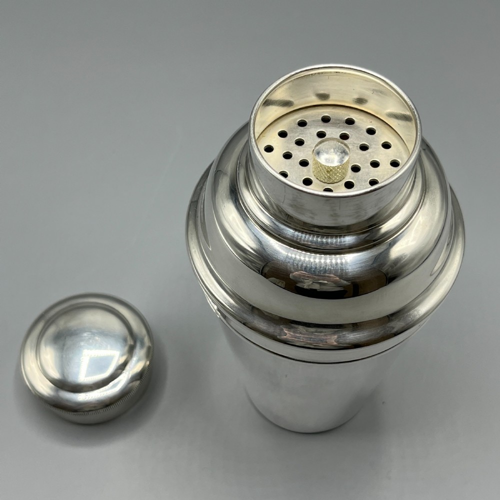Art Deco Silver Plated Cocktail Shaker by William Suckling View XIII