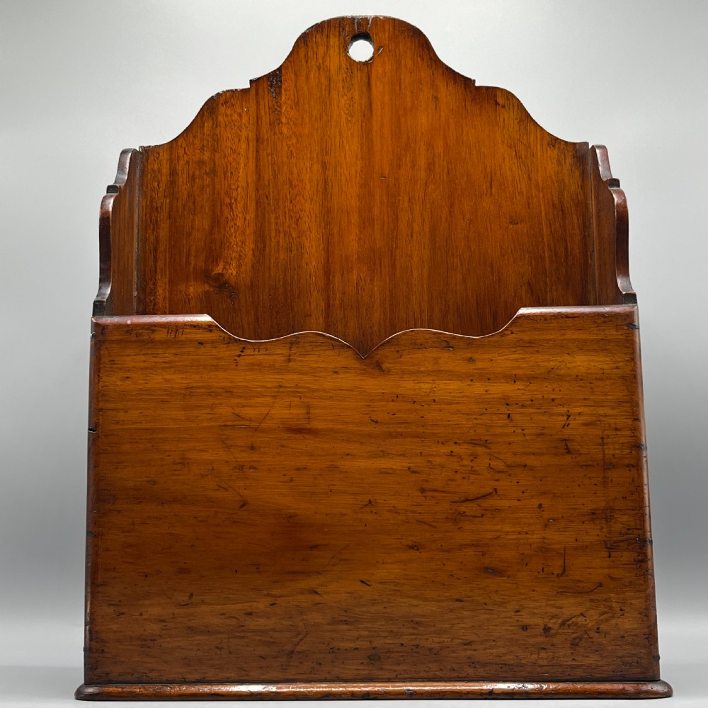 Antique Mahogany Letter / Document Desk Tidy or Newspaper Holder View IV