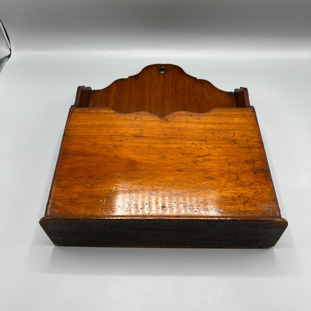Antique Mahogany Letter / Document Desk Tidy or Newspaper Holder View VIII