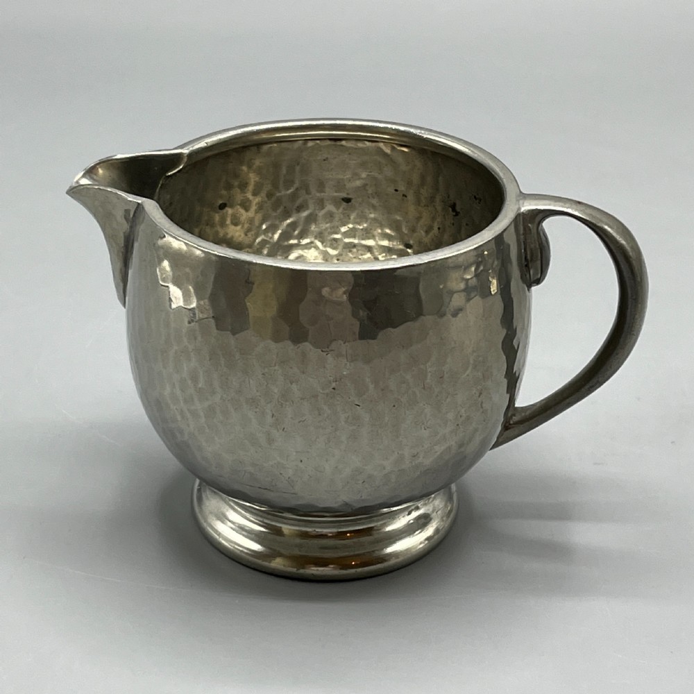 Liberty & Co Pewter Teapot & Coffee Pot 4-Piece Set with Rattan Handles View XV