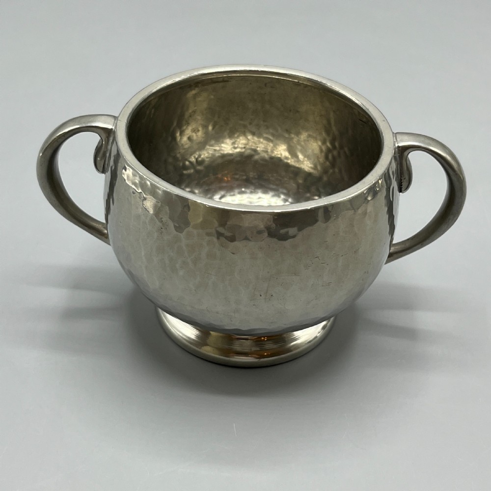 Liberty & Co Pewter Teapot & Coffee Pot 4-Piece Set with Rattan Handles View XIX
