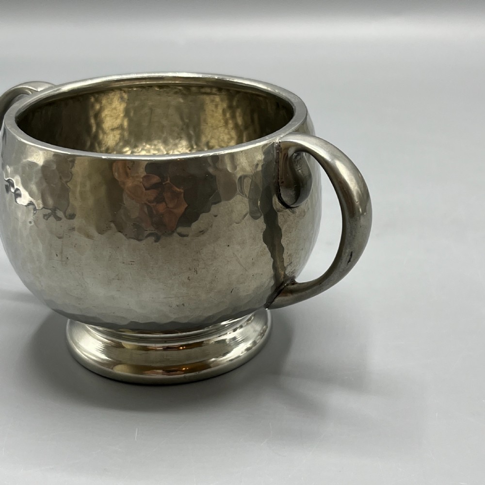 Liberty & Co Pewter Teapot & Coffee Pot 4-Piece Set with Rattan Handles View XX