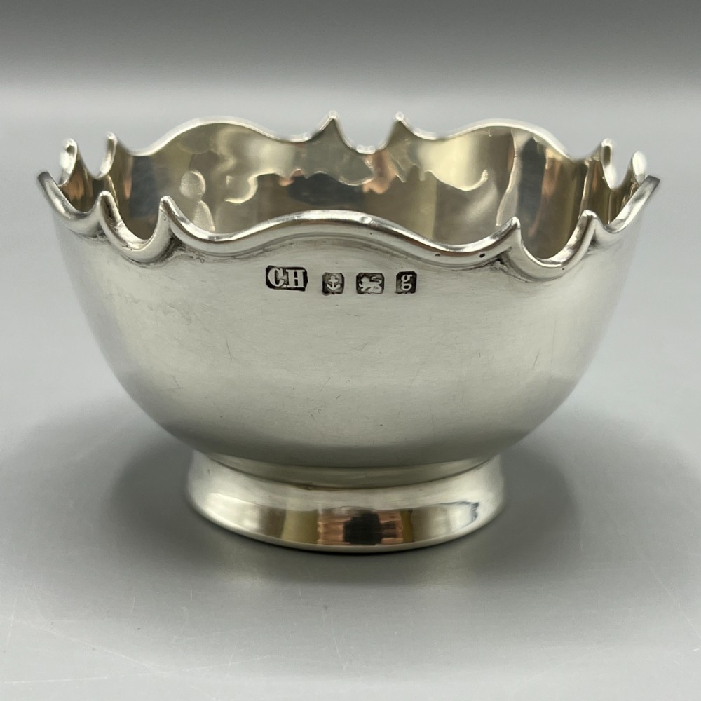 Edwardian Sterling Silver Sugar Bowl Hallmarked 1906
