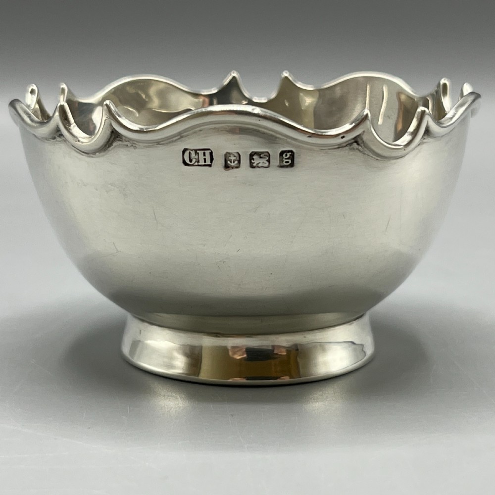 Edwardian Sterling Silver Sugar Bowl Hallmarked 1906 View III