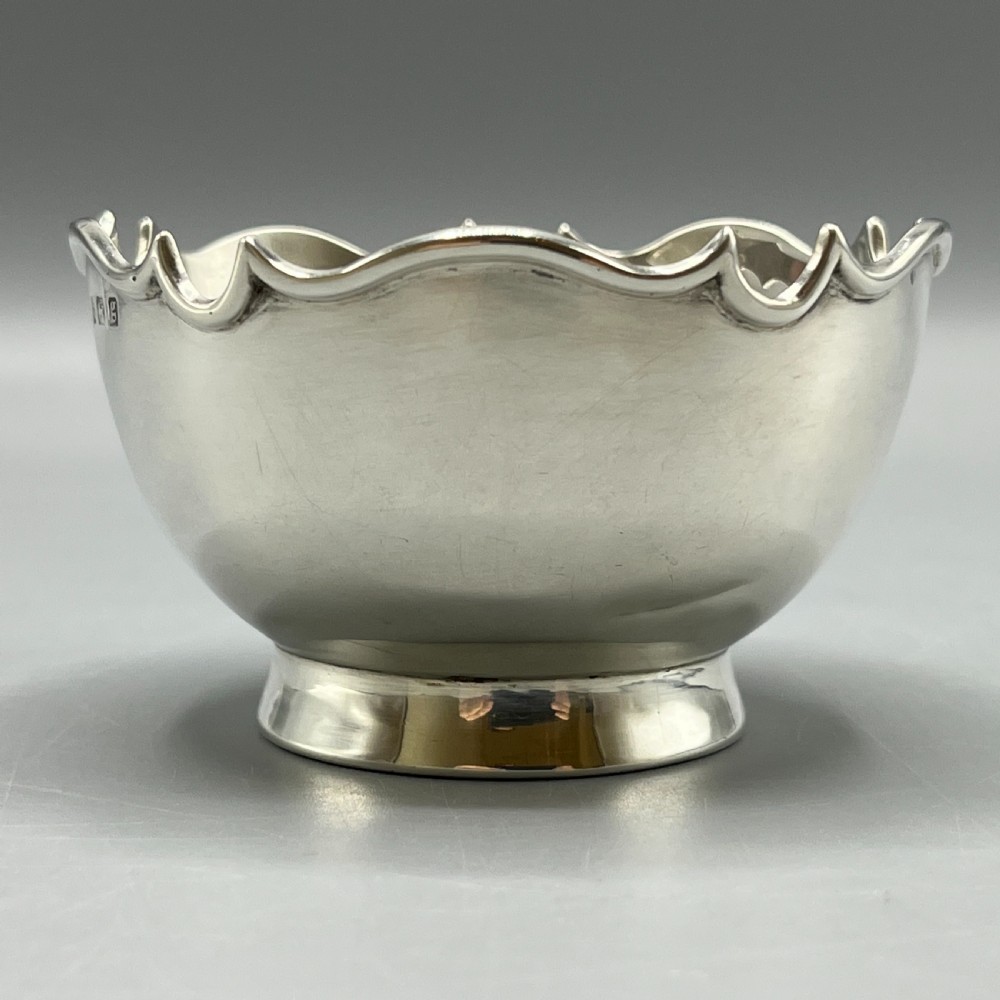Edwardian Sterling Silver Sugar Bowl Hallmarked 1906 View IV