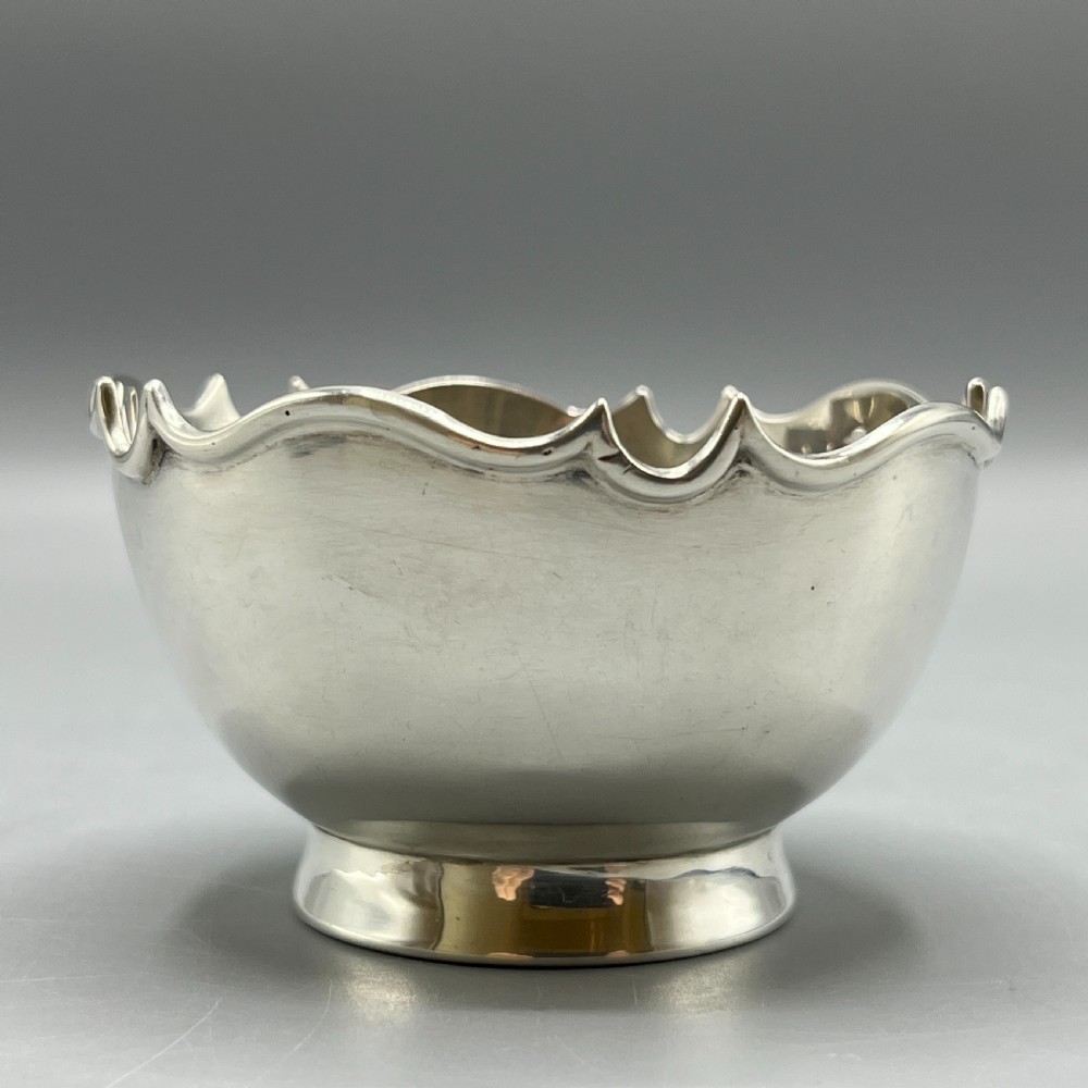 Edwardian Sterling Silver Sugar Bowl Hallmarked 1906 View VII