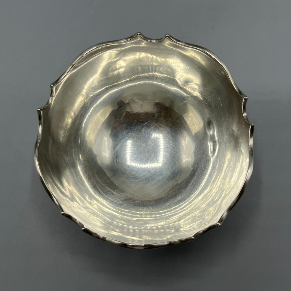 Edwardian Sterling Silver Sugar Bowl Hallmarked 1906 View IX