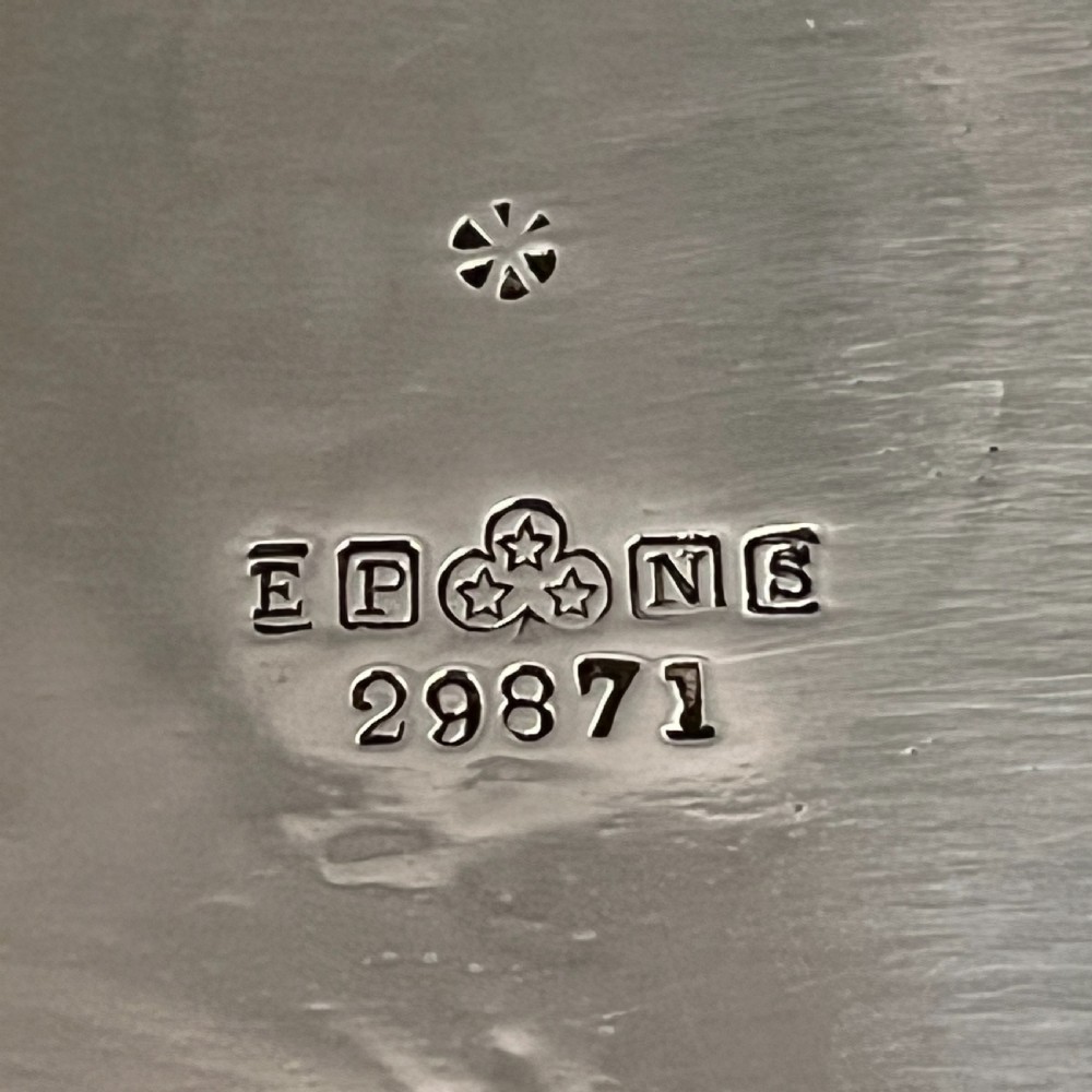 Edwardian Silver Plated Footed Serving Tray View XXII