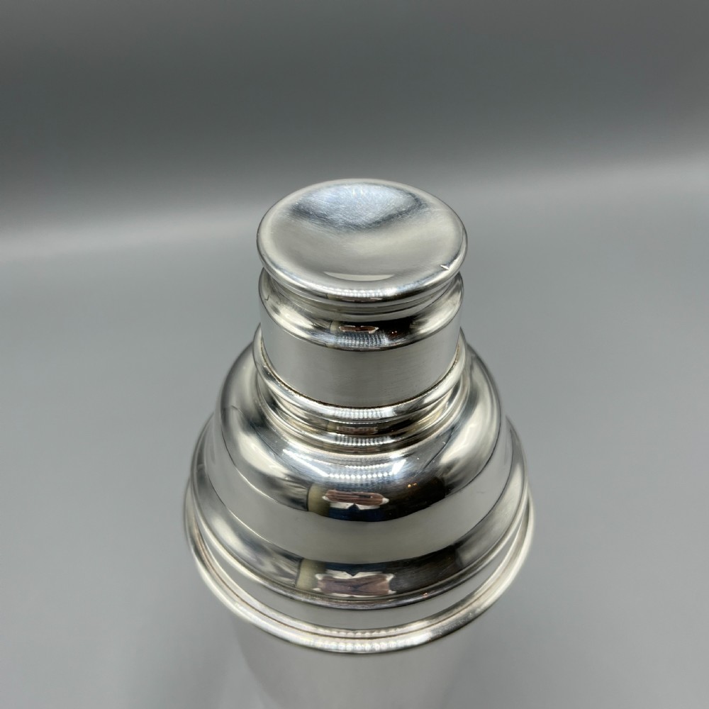 Art Deco Silver Plated Cocktail Shaker View XI