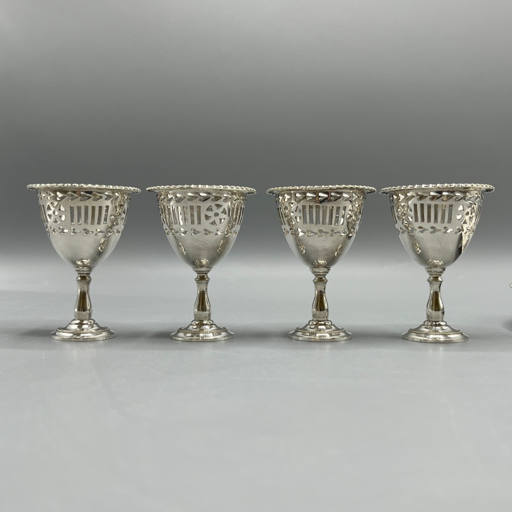 Edwardian Silver Plated Egg Cruet Set View IX