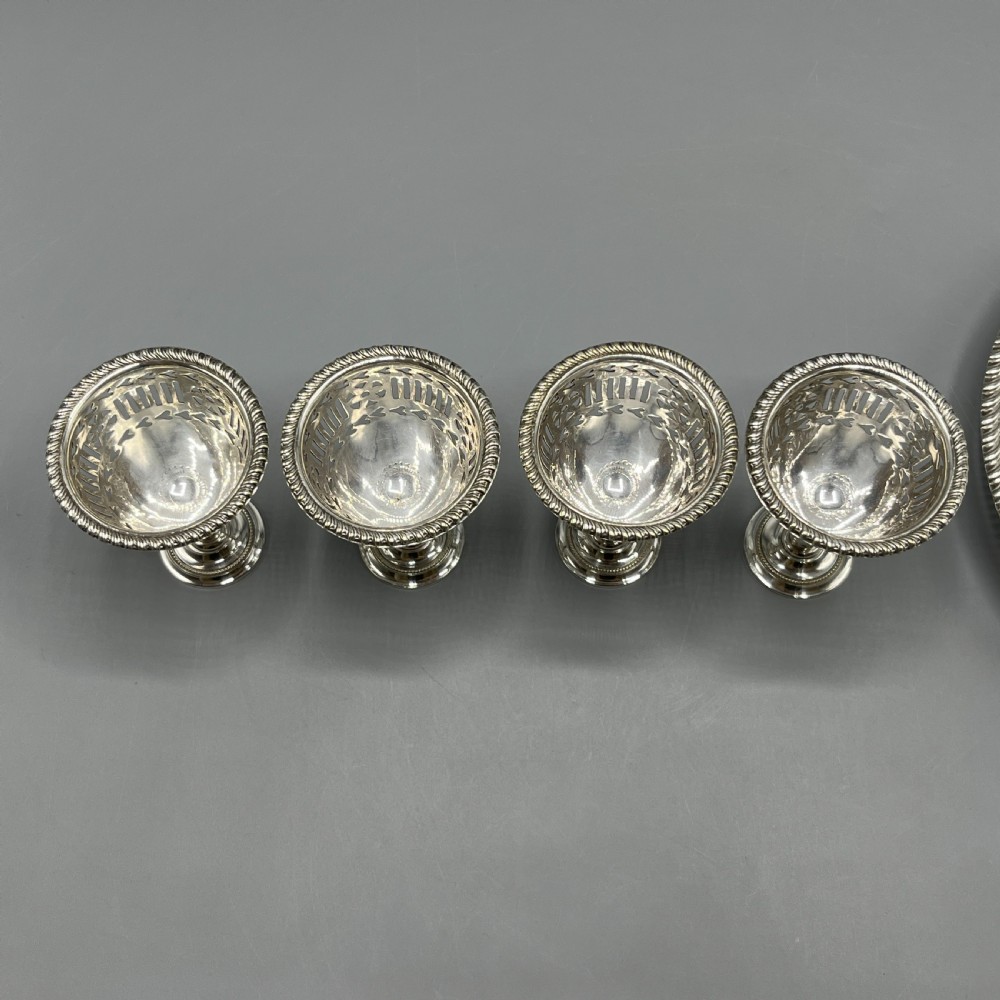 Edwardian Silver Plated Egg Cruet Set View X