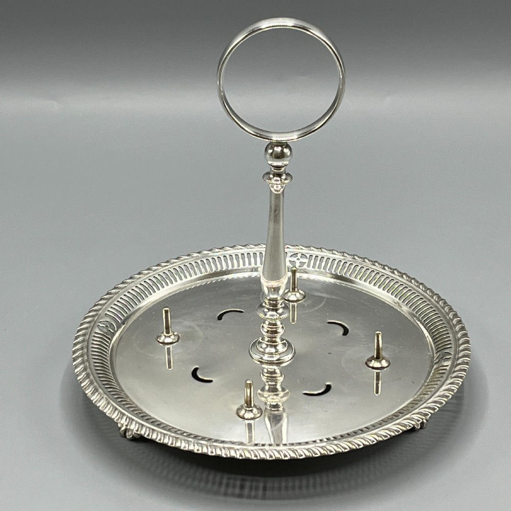Edwardian Silver Plated Egg Cruet Set View XV