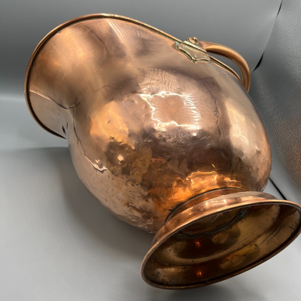 Large Victorian Copper Helmet Coal Scuttle / Log Bin by Henry Loveridge & Co View XVIII