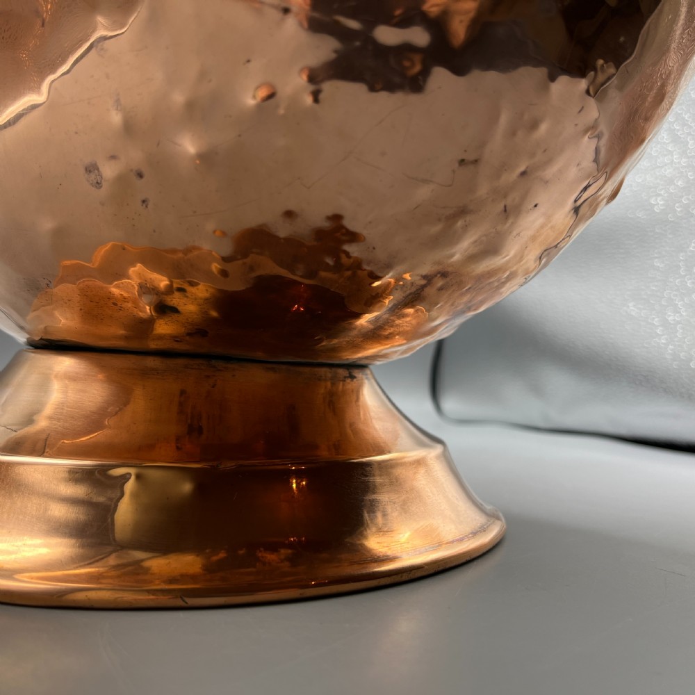 Large Victorian Copper Helmet Coal Scuttle / Log Bin by Henry Loveridge & Co View XIX
