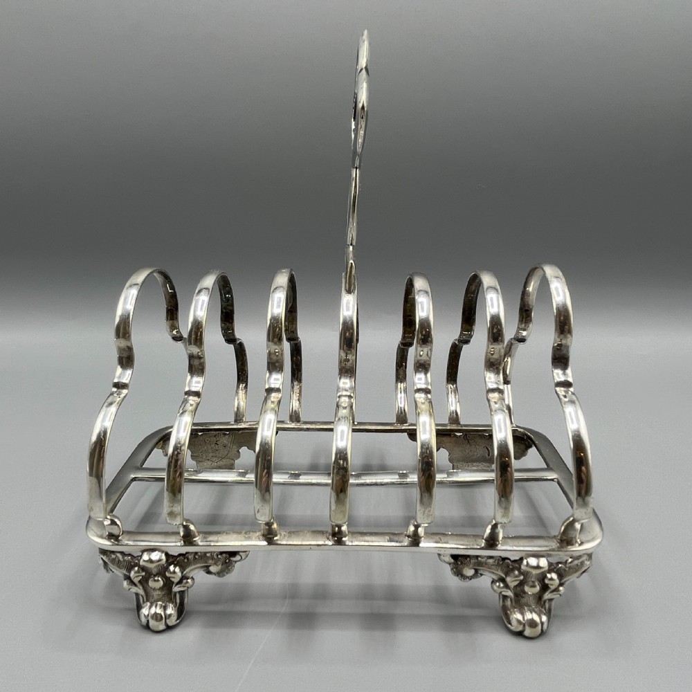 Victorian Silver Plated Toast Rack by William Hutton View IV