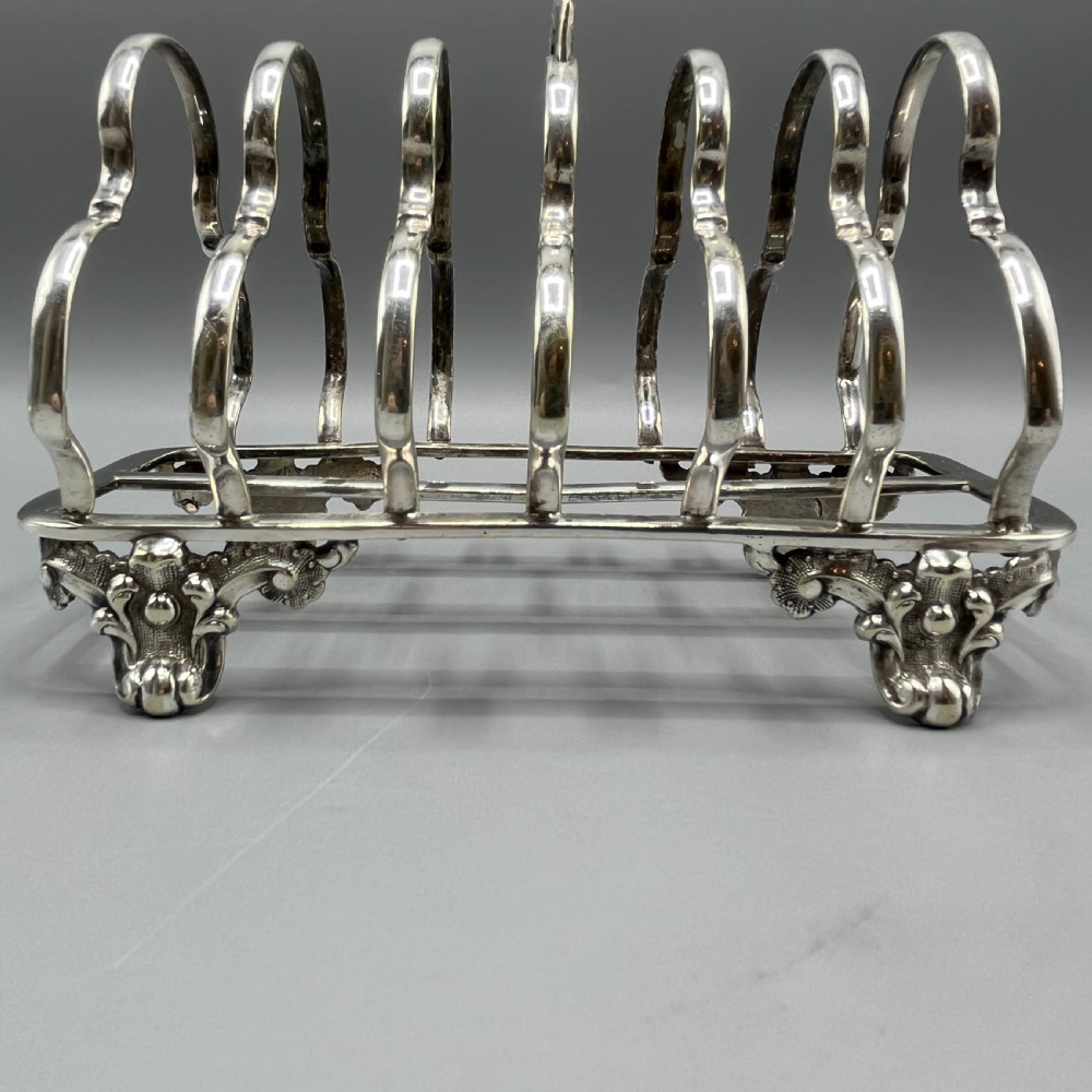 Victorian Silver Plated Toast Rack by William Hutton View V