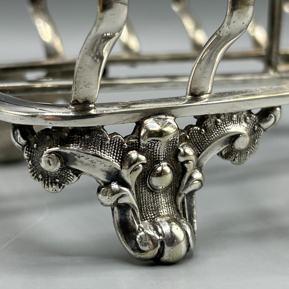 Victorian Silver Plated Toast Rack by William Hutton View VI