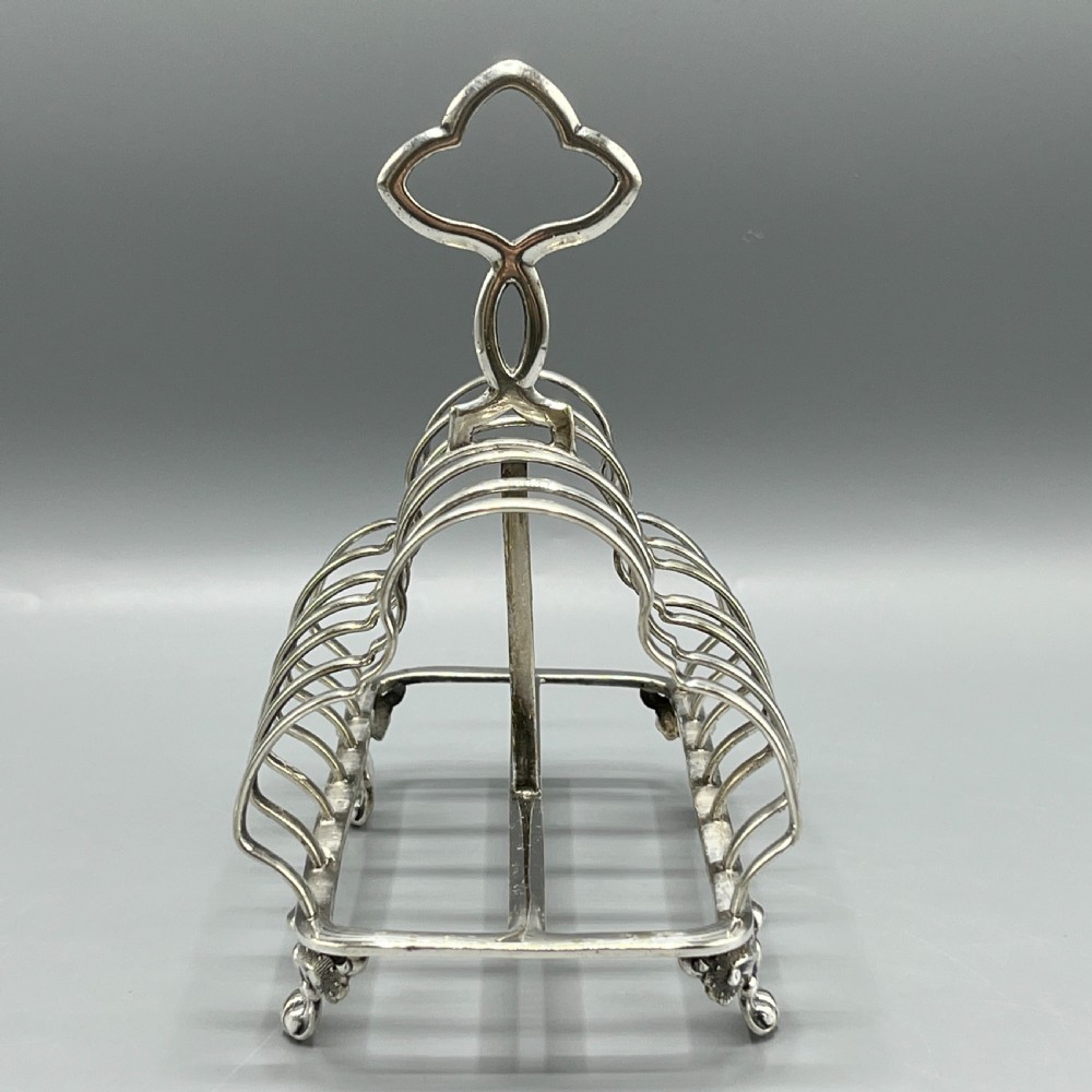 Victorian Silver Plated Toast Rack by William Hutton View VIII